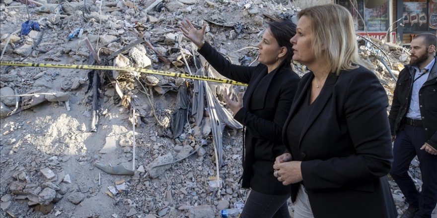 Almanya Dışişleri Bakanı Baerbock: Deprem felaketinin boyutu kelimelerle ifade edilemez