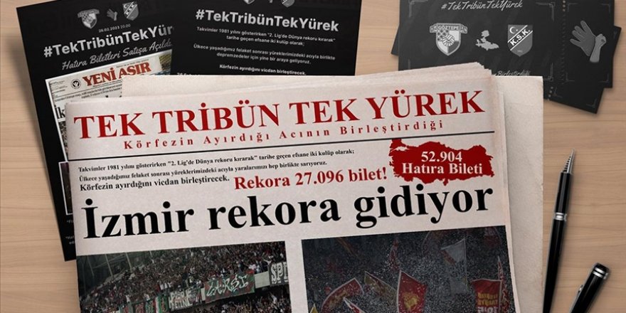 Göztepe-Karşıyaka derbisi için satılan hatıra bileti sayısı 52 bin 904'e çıktı