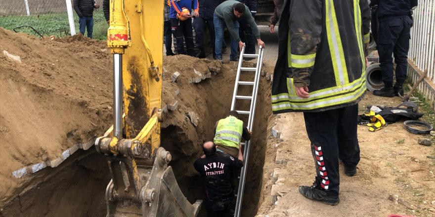 Aydın'da göçük altında kalan işçi kurtarıldı