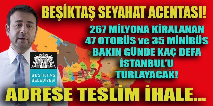 CHP'li Beşiktaş belediyesi ihaleye "Öz Malı" şartını koydu, 267 milyonluk ihale gideceği adresi şaşırmadı!