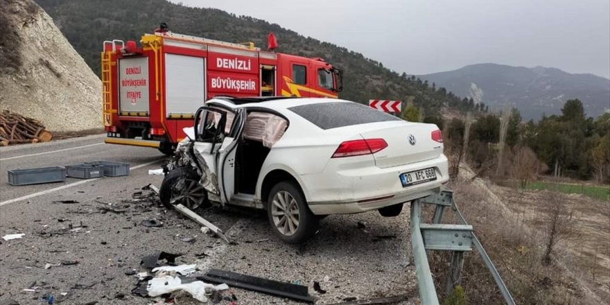 Denizli'de trafik kazasında 1 kişi öldü, 4 kişi yaralandı
