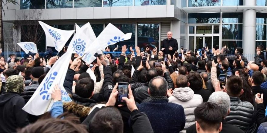 Memleket Partisi Genel Başkanı İnce, cumhurbaşkanlığı adaylığı için bugün YSK'ya başvuracak