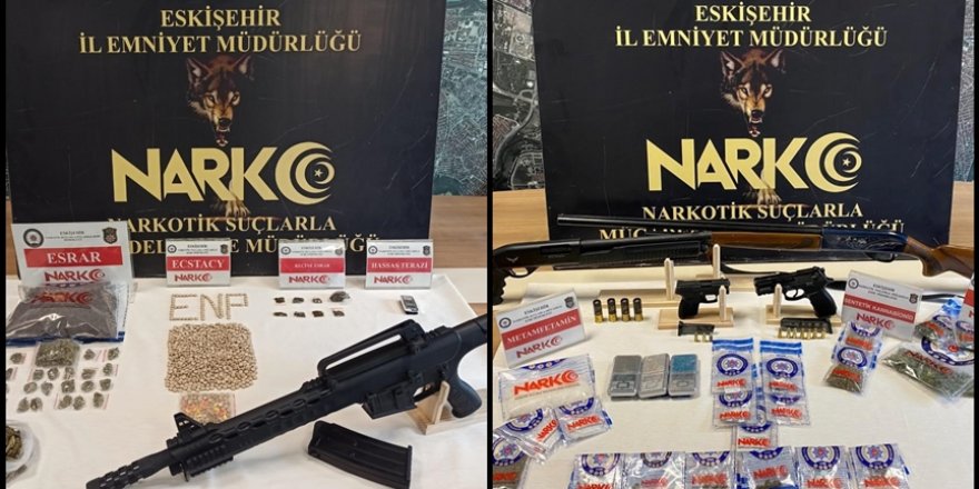 Eskişehir'de uyuşturucu satıcılarına yönelik "Kökünü Kurutma Operasyonu"nda 27 tutuklama