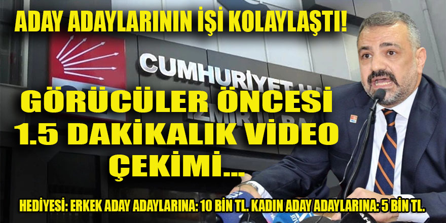 CHP İzmir il, "Görücüler" öncesi dijital atağa kalktı ve hediye tarifesini de mesajın içine koydu!