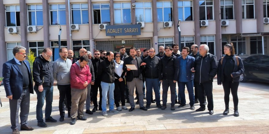 Aydın Gazeteciler Cemiyeti, adliye önünde gazetecilere saldırıyı kınadı