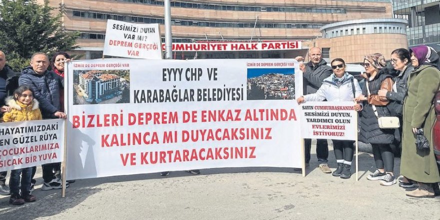 “Sesimizi enkazda değil şimdi duyun”