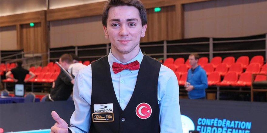 Avrupa Bilardo Şampiyonası'nda milli sporcu Burak Haşhaş altın madalya kazandı