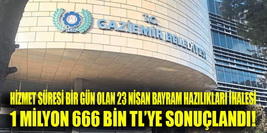 Gaziemir belediyesinde 23 Nisan hazırlıkları!