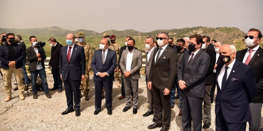 KKTC Cumhurbaşkanı Tatar Geçitköy Barajı’nı ve Devlet Su İşleri İdaresi Arıtma Tesisi’ni ziyaret etti
