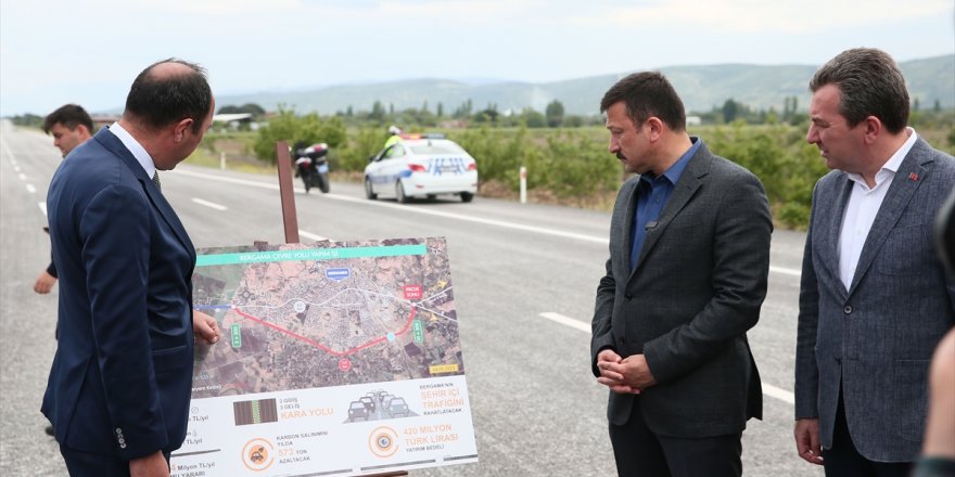 AK Parti'li Dağ, Bergama Çevre Yolu'nda incelemede bulundu