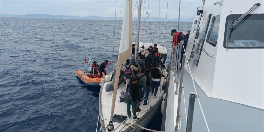 Muğla açıklarında 73 düzensiz göçmen yakalandı