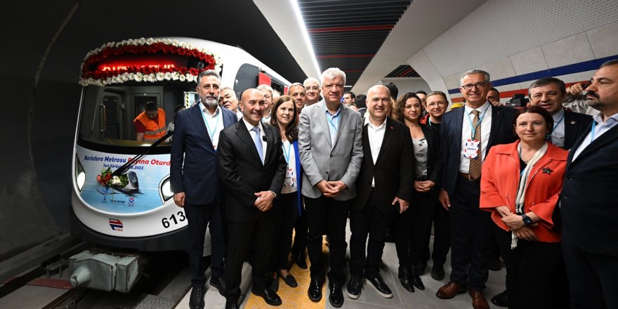 İzmir'deki Fahrettin Altay-Narlıdere metro hattında test sürüşü yapıldı