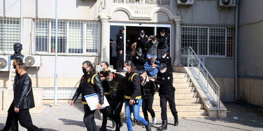 Aydın'daki suç örgütü operasyonunda gözaltına alınan 8 kişi tutuklandı