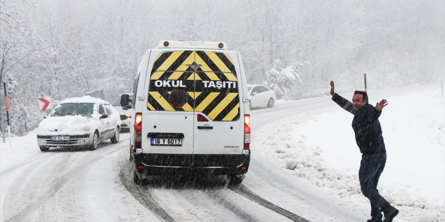 Kütahya'da kar etkili oldu