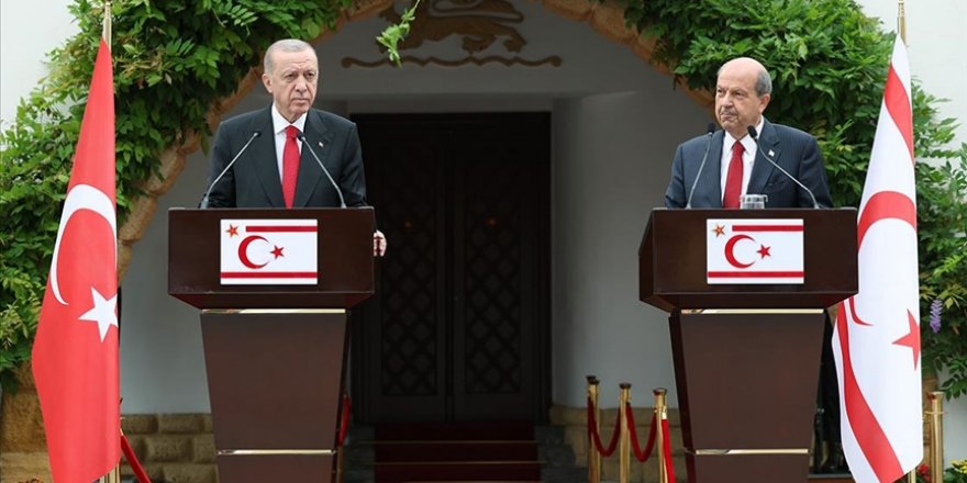 Cumhurbaşkanı Erdoğan: Müzakere masasına geri dönmenin yolu Kuzey Kıbrıs Türk Cumhuriyeti'nin tanınmasından geçmektedir