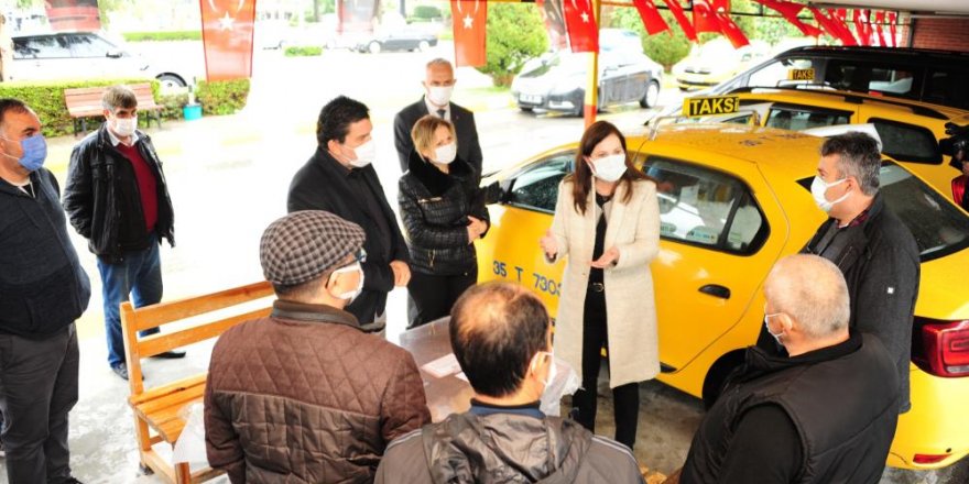 Balçova’da taksilere virüs koruması