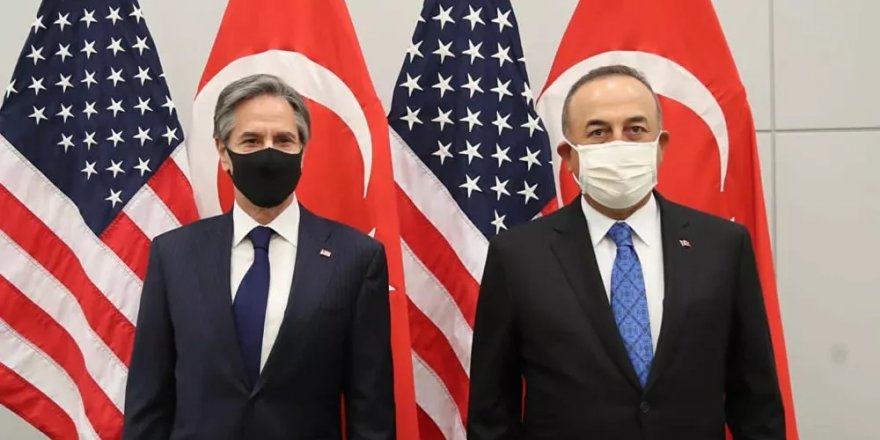 Çavuşoğlu ile ABD Dışişleri Bakanı Blinken, Brüksel'de bir araya geldi