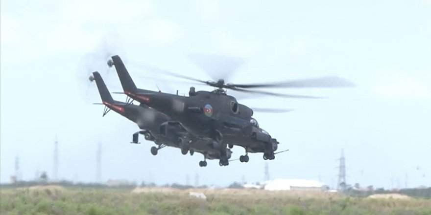 Türkiye ve Azerbaycan askeri helikopterlerle ortak tatbikat başlattı