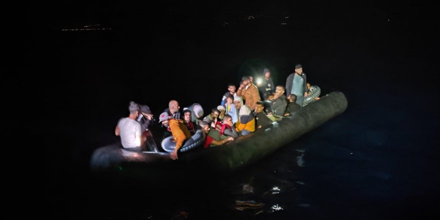 Muğla'da 31 düzensiz göçmen kurtarıldı, 76 göçmen yakalandı