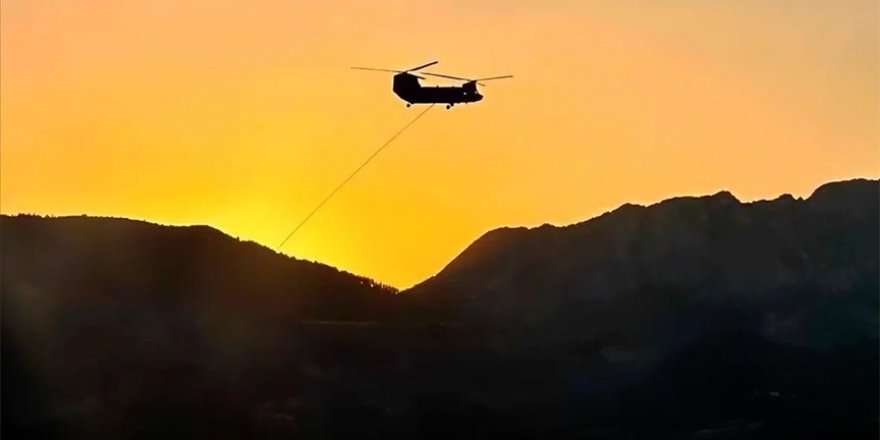 4-17 Temmuz 2023 tarihleri arasında TSK'ya ait 18 helikopter ve 2 uçak orman söndürme çalışmalarına katkı sağladı