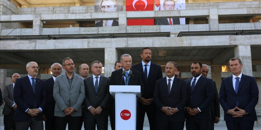 Cumhurbaşkanı Erdoğan: Abdi İpekçi Basketbol Gelişim Merkezi'ni 2024'ün mart ayında hizmete sunmayı planlıyoruz