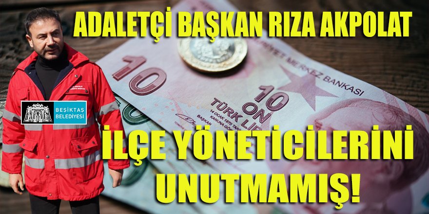 Beşiktaş Belediyesi Personel şirketi yöneticilerinin maaşlarına zam!