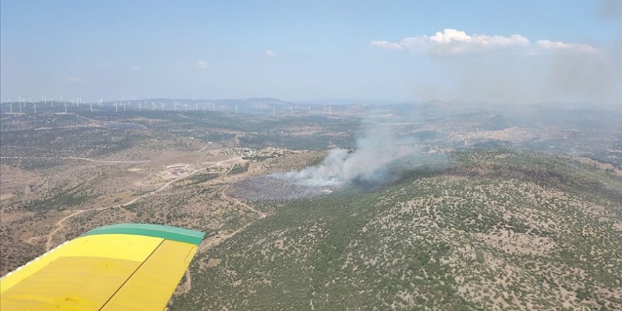 İzmir'de makilik alandaki yangın kontrol altına alındı