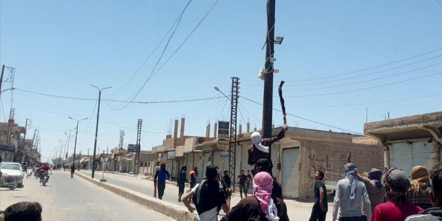 Deyrizor'da terör örgütü PKK/YPG ile Araplar arasında çatışmalar yaşanıyor