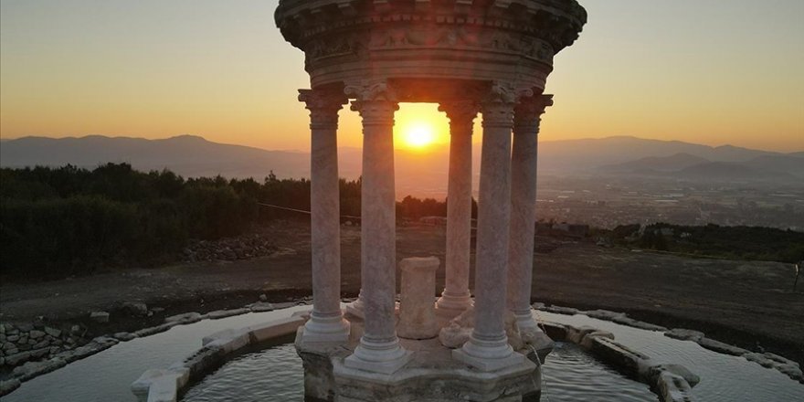 "Gladyatörler şehri" Kibyra, gün doğumunda dron ile görüntülendi