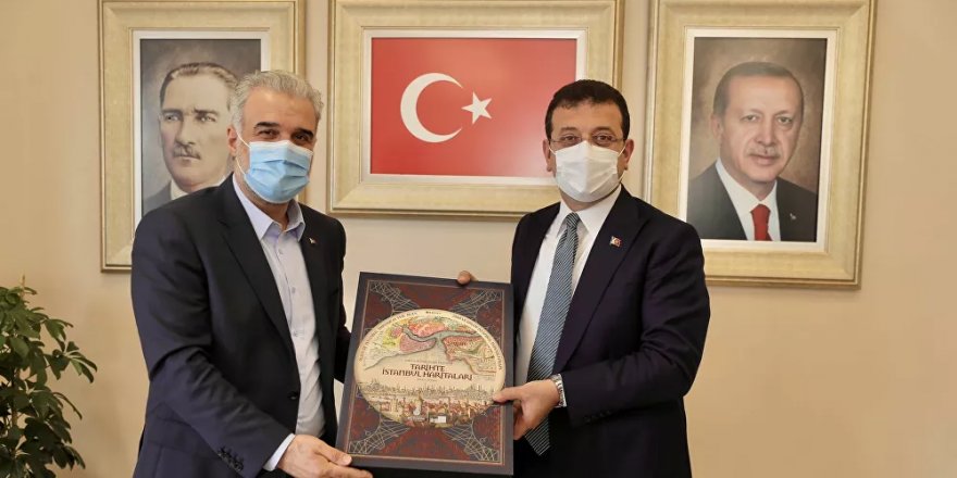 İmamoğlu'ndan AK Parti İstanbul İl Başkanı Kabaktepe'ye ziyaret