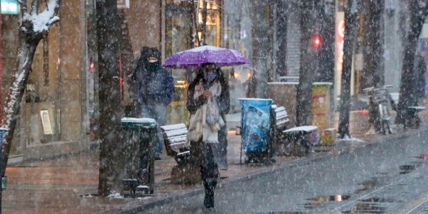 Meteoroloji'den 14 il için sarı alarm, karla karışık yağmur uyarısı