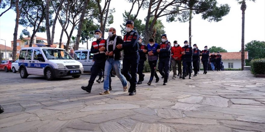 Aydın ve Muğla'da suç örgütüne yönelik operasyonda 16 şüpheli yakalandı