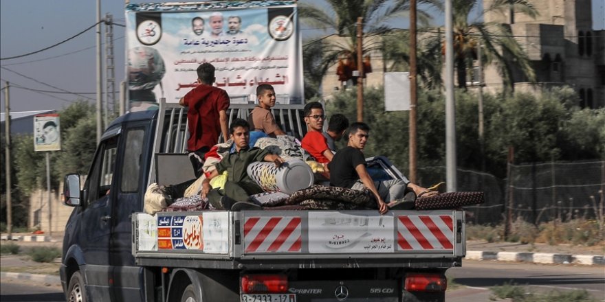 İsrail ordusu Gazze'nin kuzeyindeki 1,1 milyon Filistinliden güneye geçmelerini istedi