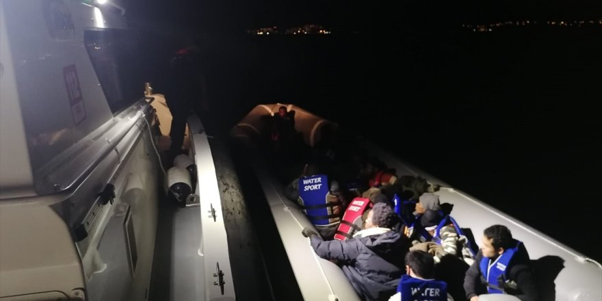 Bodrum açıklarında 62 düzensiz göçmen yakalandı