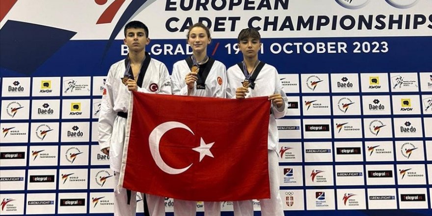 Avrupa Yıldızlar Tekvando Şampiyonası'nda milli sporcular, 3 madalya daha kazandı