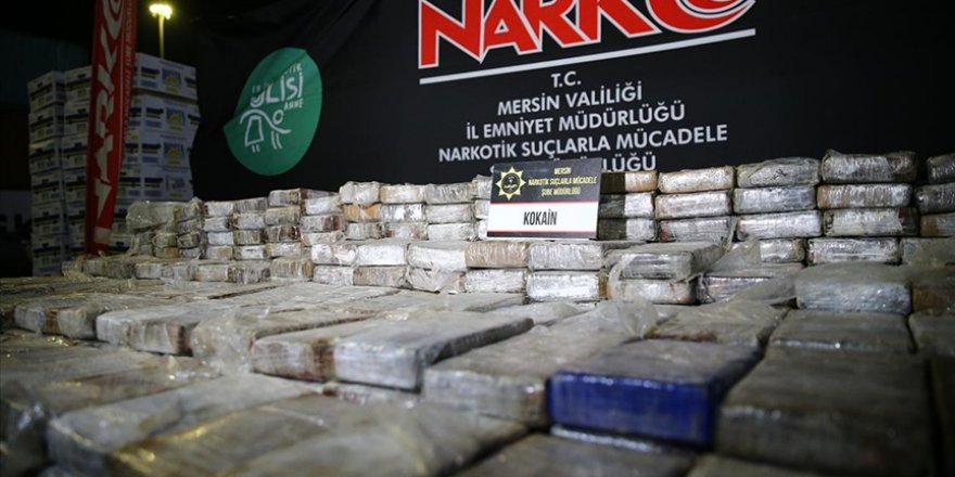 Mersin Uluslararası Limanı'nda 610 kilogram kokain ele geçirildi