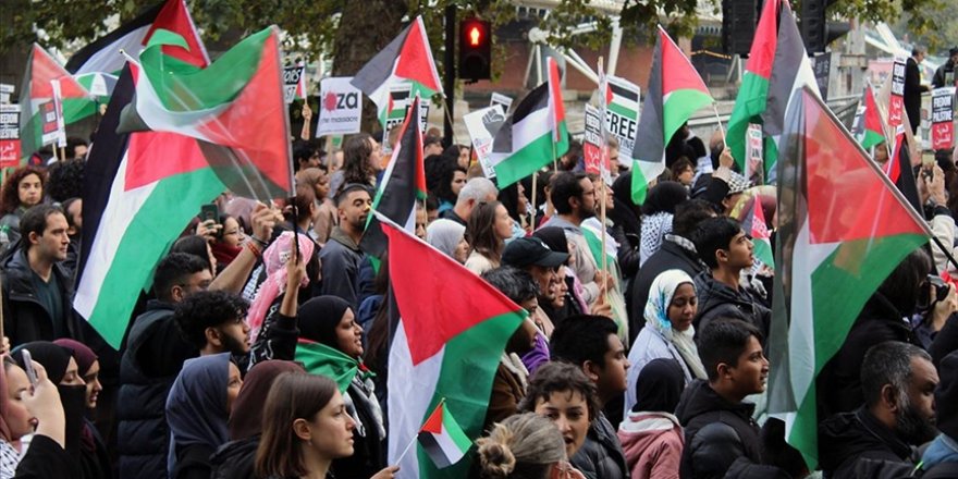 Avrupa'da Filistin'e destek gösterileri devam ediyor