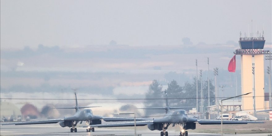 Amerikan B-1B Lancers uçakları eğitim görevi için İncirlik Hava Üssü'ne geldi