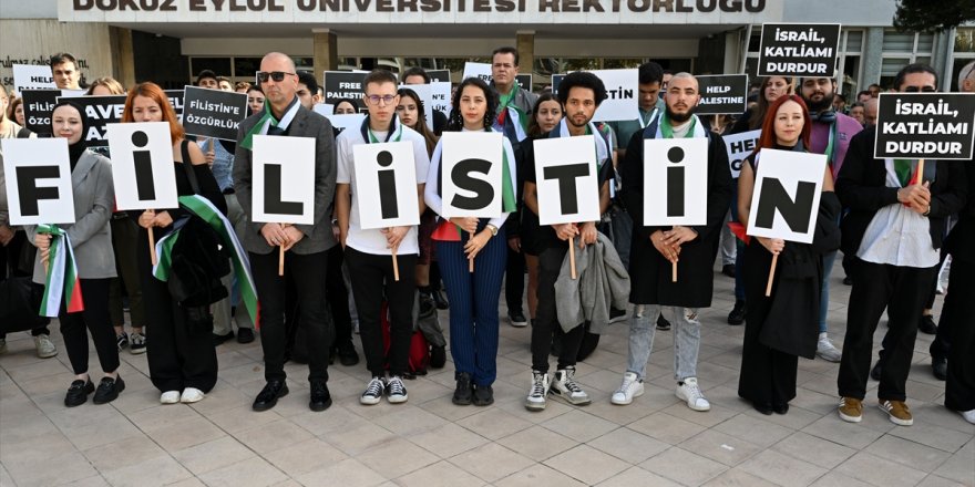 Yabancı uyruklu öğrencilerinden Filistin'e dayanışma çağrısı