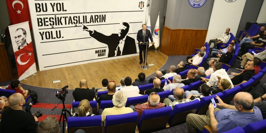 Beşiktaş Kulübü başkan adayı Hasan Arat, Bodrum'da Beşiktaşlılarla buluştu