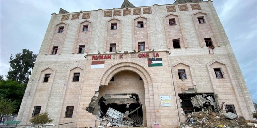 AA, İsrail saldırılarının Gazze'deki Endonezya Hastanesi'nde bıraktığı yıkımı görüntüledi