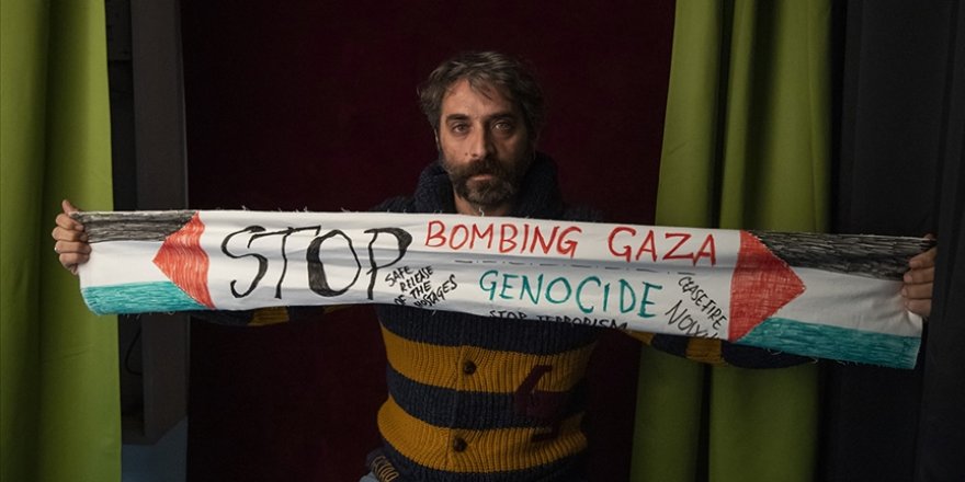 Filistin davasına sahip çıkan İtalyan aktör Antonio De Matteo, AA'ya konuştu