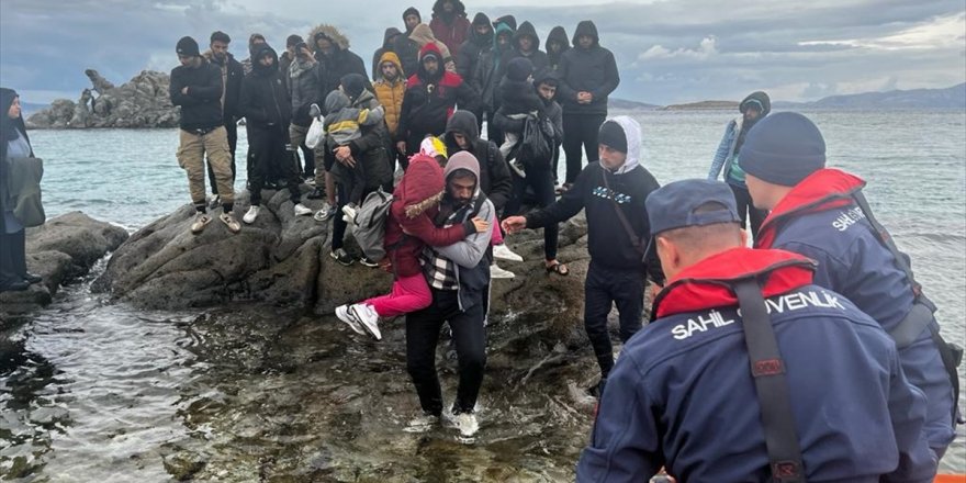 Bodrum açıklarında 38 düzensiz göçmen kurtarıldı, 66 göçmen yakalandı