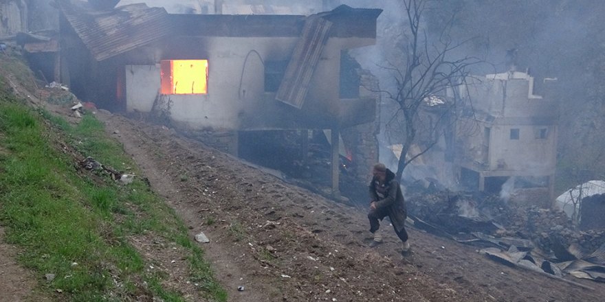 Artvin’de yangının boyutu gün ağarınca ortaya çıktı