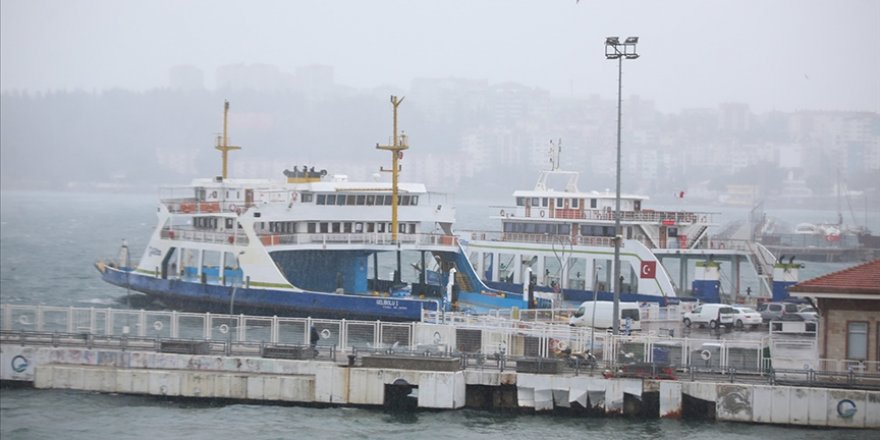 Çanakkale'de Kabatepe-Gökçeada hattında bazı feribot seferleri iptal edildi