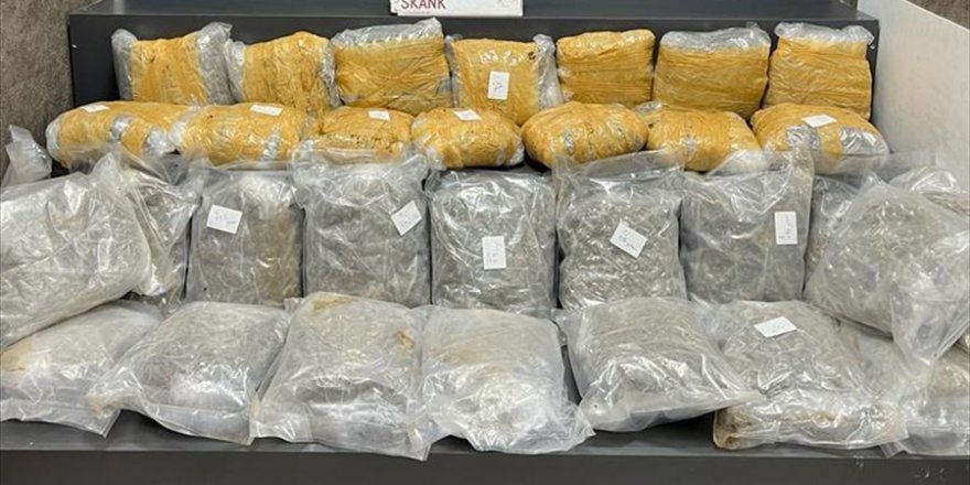 İzmir'de 19 kilo 225 gram uyuşturucuyla yakalanan şüpheli tutuklandı