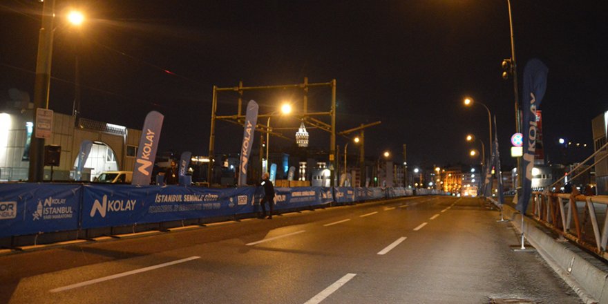 N Kolay İstanbul Yarı Maratonu için yollar kapatıldı