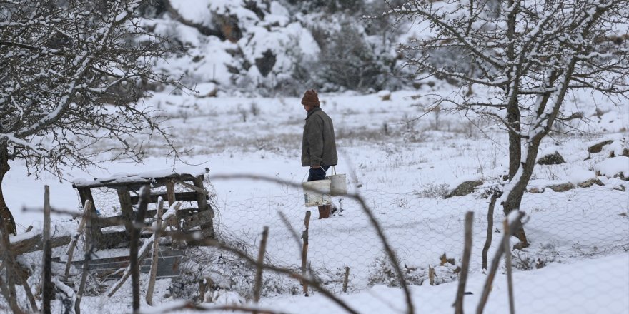 Muğla'nın yüksek kesimlerinde kar etkili oluyor