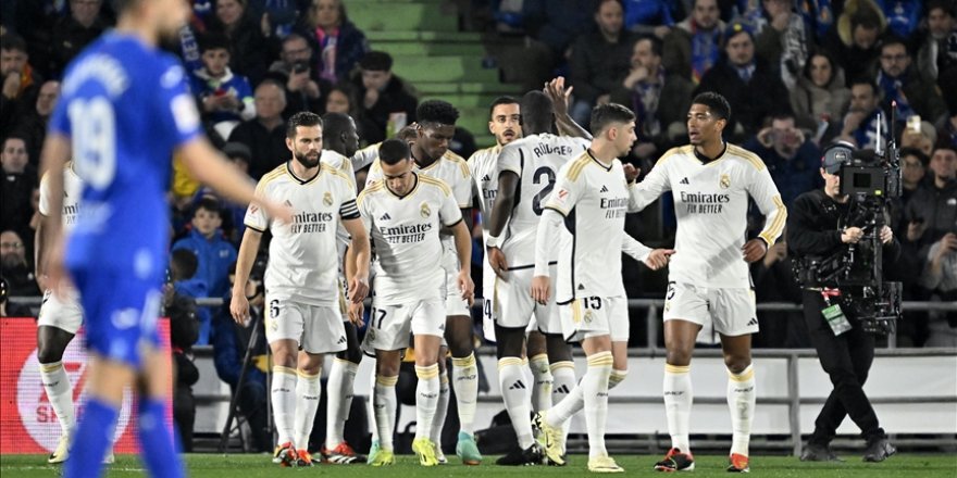 Real Madrid deplasmanda Getafe'yi 2-0 mağlup ederek liderliğe yükseldi
