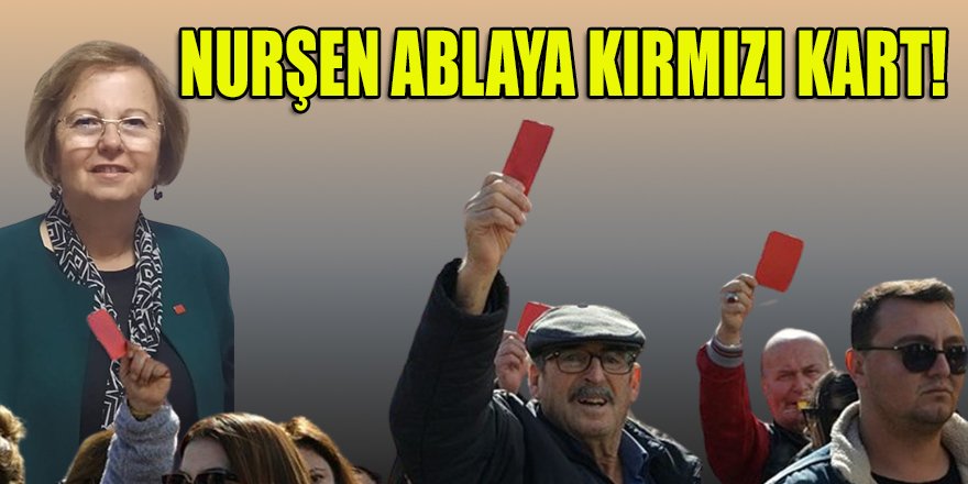 CHP Karaburun Belediye Başkan adayı Balcı'ya parti önünde tepki